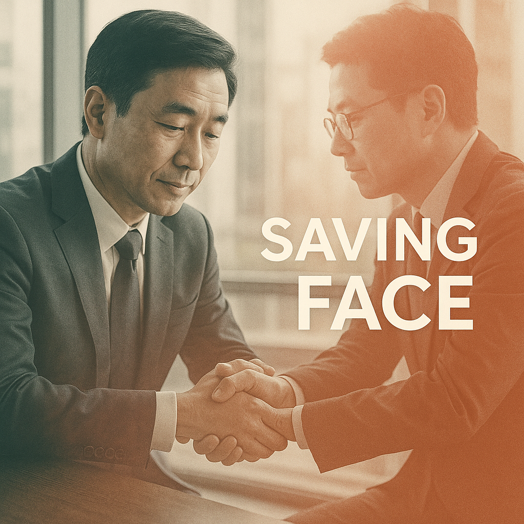Saving Face concept icon