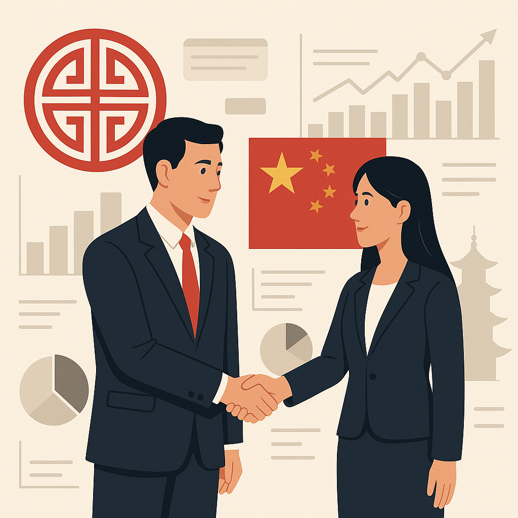 Business handshake illustrating Face in Chinese business culture