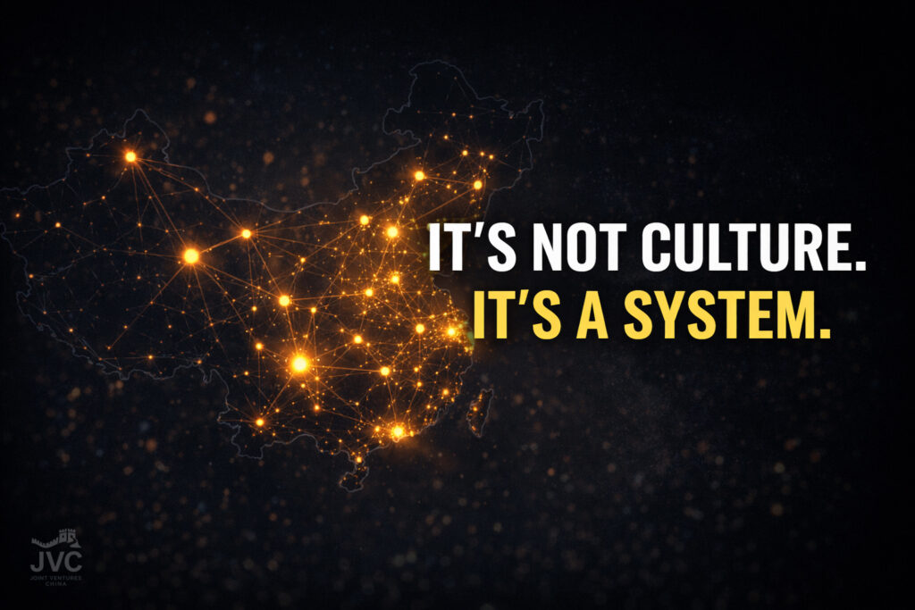 Network map of China illustrating interconnected business systems and how business operates across regions