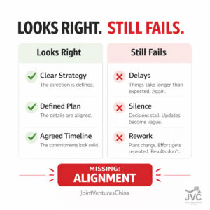 alignment in China example showing why strategies that look correct on paper still fail in execution